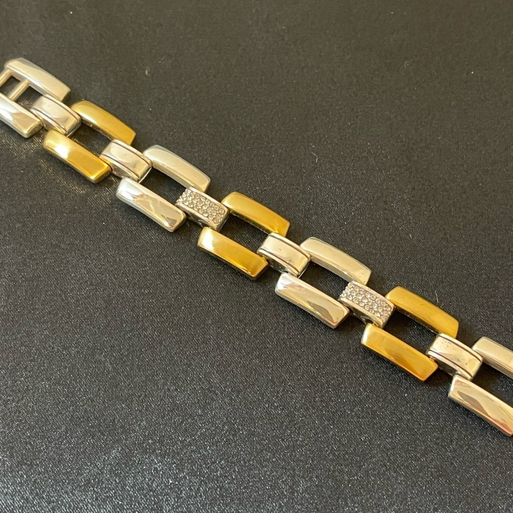 Brighton Two-Tone Gold and Silver Link Bracelet - Picture 3 of 6